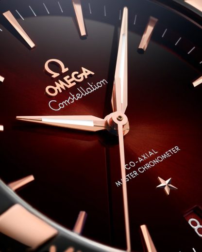 Omega Constellation 41 mm, aço - ouro Sedna™ em bracelete de pele 131.23.41.21.11.001 - Image 3