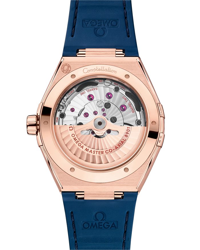 Omega Constellation 41 mm, ouro Sedna™ em bracelete de pele 131.63.41.21.03.001 - Image 2
