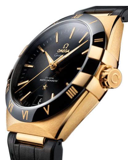 Omega Constellation 41 mm, ouro amarelo em bracelete de pele 131.63.41.21.01.001 - Image 3