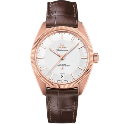 Omega Constellation Globemaster 39 mm, ouro Sedna™ em bracelete de pele 130.53.39.21.02.001