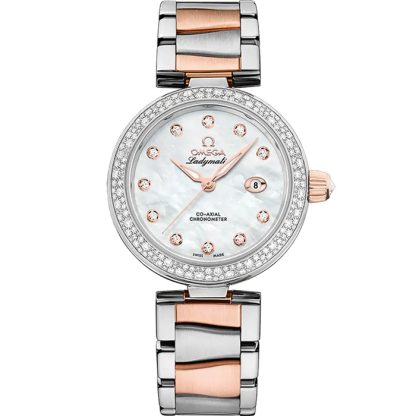Omega De Ville Ladymatic 34 mm, aço - ouro Sedna™ em aço - ouro Sedna™ 425.25.34.20.55.004