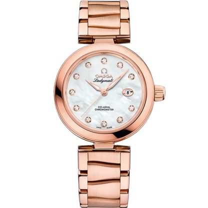 Omega De Ville Ladymatic 34 mm, ouro Sedna™ em ouro Sedna™ 425.60.34.20.55.004