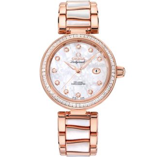 Omega De Ville Ladymatic 34 mm, ouro Sedna™ em ouro Sedna™ 425.65.34.20.55.007