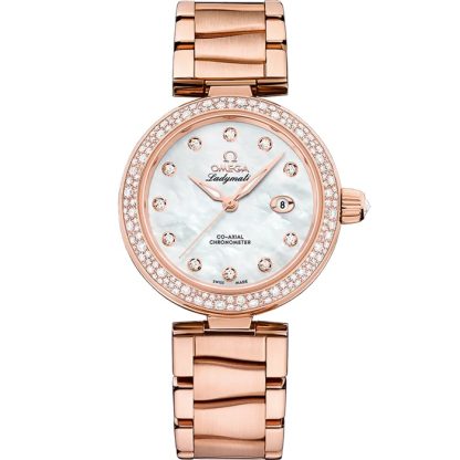 Omega De Ville Ladymatic 34 mm, ouro Sedna™ em ouro Sedna™ 425.65.34.20.55.010