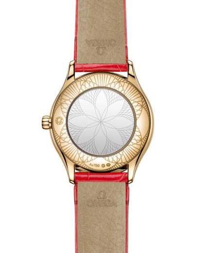 Omega De Ville Mini Trésor 26 mm, ouro Moonshine™ em pele de crocodilo 428.58.26.60.04.003 - Image 2