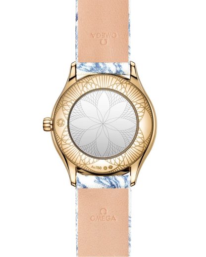 Omega De Ville Mini Trésor 26 mm, ouro Moonshine™ em toile de jouy 428.57.26.60.04.001 - Image 2