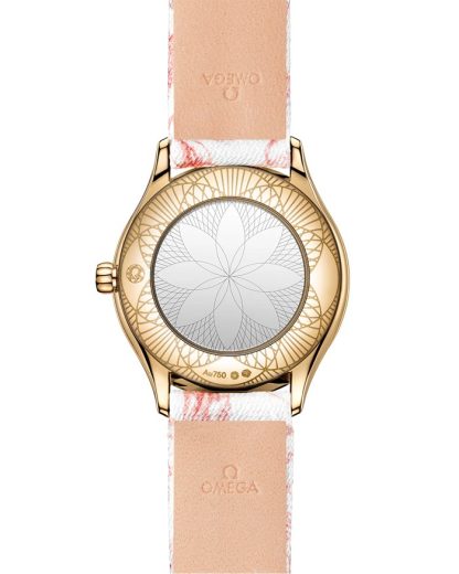 Omega De Ville Mini Trésor 26 mm, ouro Moonshine™ em toile de jouy 428.57.26.60.04.003 - Image 2