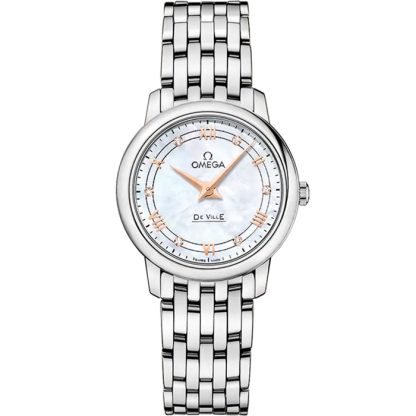 Omega De Ville Prestige 27,4 mm, aço em aço 424.10.27.60.55.001