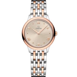 Omega De Ville Prestige 27,5 mm, aço - ouro Sedna™ em aço - ouro Sedna™ 434.20.28.60.09.001