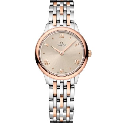 Omega De Ville Prestige 27,5 mm, aço - ouro Sedna™ em aço - ouro Sedna™ 434.20.28.60.09.001