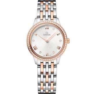 Omega De Ville Prestige 27,5 mm, aço - ouro Sedna™ em aço - ouro Sedna™ 434.25.28.60.52.001