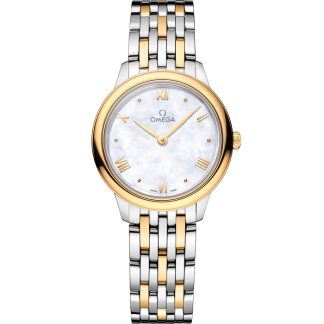 Omega De Ville Prestige 27,5 mm, aço - ouro amarelo em aço - ouro amarelo 434.20.28.60.05.001