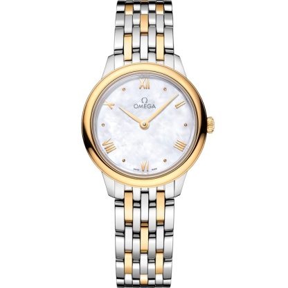 Omega De Ville Prestige 27,5 mm, aço - ouro amarelo em aço - ouro amarelo 434.20.28.60.05.001