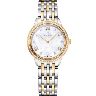 Omega De Ville Prestige 27,5 mm, aço - ouro amarelo em aço - ouro amarelo 434.25.28.60.55.001