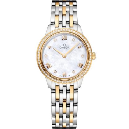 Omega De Ville Prestige 27,5 mm, aço - ouro amarelo em aço - ouro amarelo 434.25.28.60.55.001
