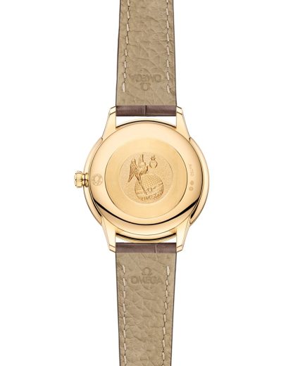 Omega De Ville Prestige 27,5 mm, ouro amarelo em bracelete de pele 434.53.28.60.55.002 - Image 2