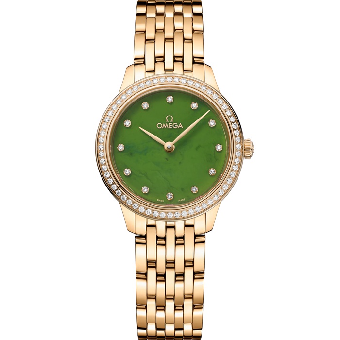 Omega De Ville Prestige 27,5 mm, ouro amarelo em ouro amarelo 434.55.28.60.99.001