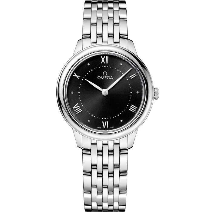 Omega De Ville Prestige 30 mm, aço em aço 434.10.30.60.01.001