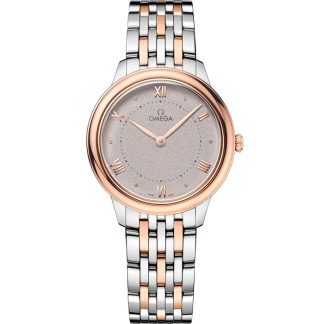 Omega De Ville Prestige 30 mm, aço - ouro Sedna™ em aço - ouro Sedna™ 434.20.30.60.02.001