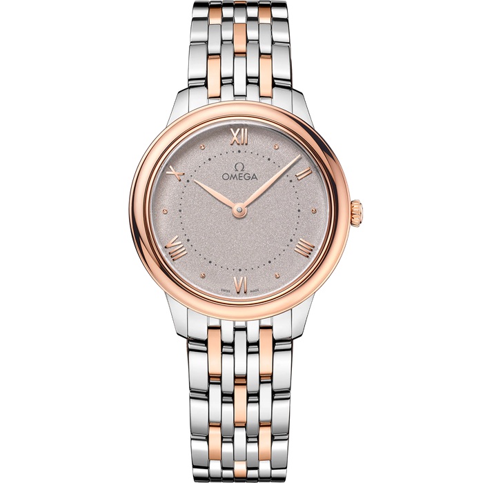 Omega De Ville Prestige 30 mm, aço - ouro Sedna™ em aço - ouro Sedna™ 434.20.30.60.02.001