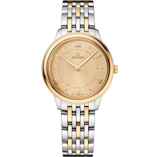 Omega De Ville Prestige 30 mm, aço - ouro amarelo em aço - ouro amarelo 434.20.30.60.08.001