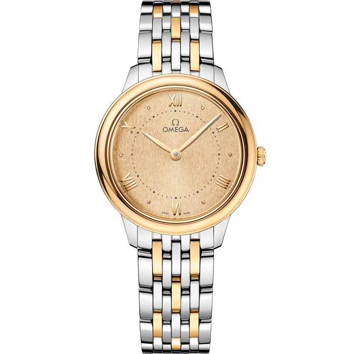 Omega De Ville Prestige 30 mm, aço - ouro amarelo em aço - ouro amarelo 434.20.30.60.08.001