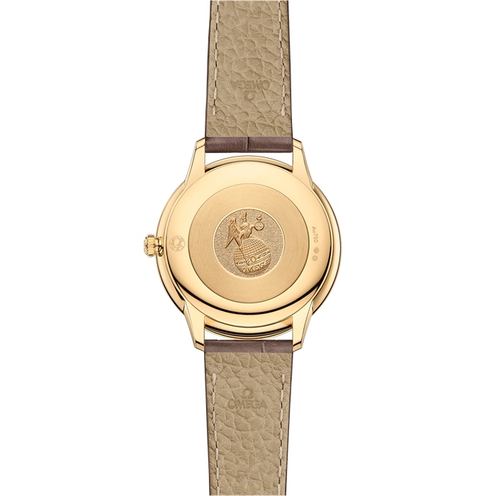 Omega De Ville Prestige 30 mm, ouro amarelo em bracelete de pele 434.53.30.60.55.002 - Image 2