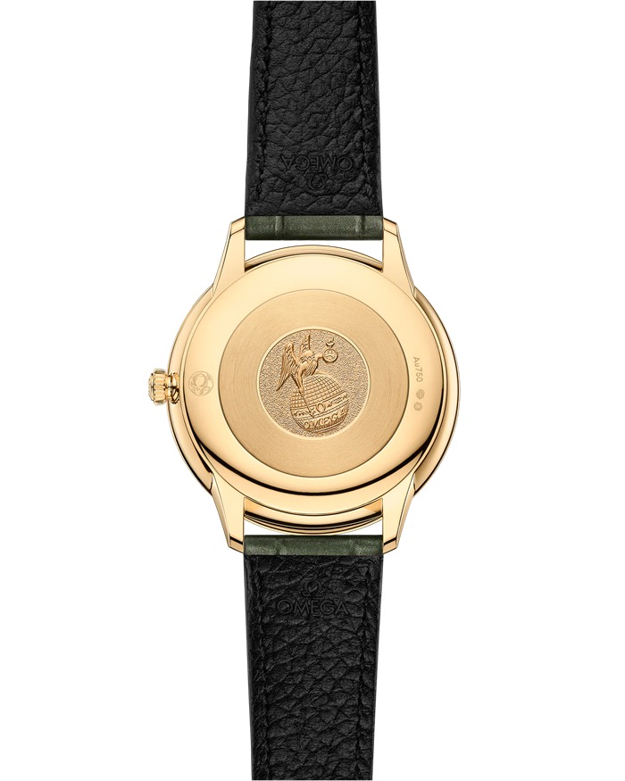 Omega De Ville Prestige 30 mm, ouro amarelo em bracelete de pele 434.58.30.60.55.002 - Image 2