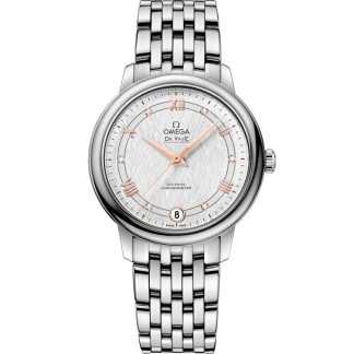 Omega De Ville Prestige 32,7 mm, aço em aço 424.10.33.20.52.001