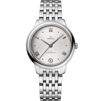 Omega De Ville Prestige 34 mm, aço em aço 434.10.34.20.02.001