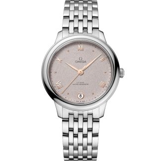 Omega De Ville Prestige 34 mm, aço em aço 434.10.34.20.02.002