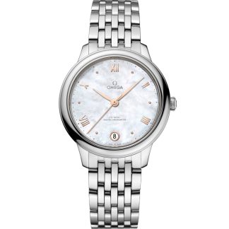 Omega De Ville Prestige 34 mm, aço em aço 434.10.34.20.05.001