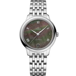 Omega De Ville Prestige 34 mm, aço em aço 434.10.34.20.07.001