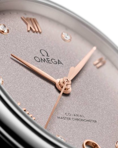 Omega De Ville Prestige 34 mm, aço em bracelete de pele 434.13.34.20.52.002 - Image 3