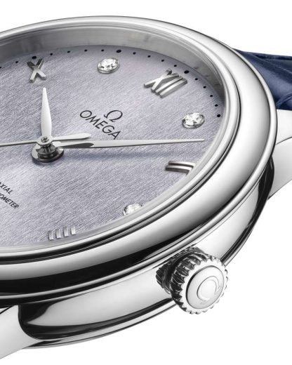 Omega De Ville Prestige 34 mm, aço em bracelete de pele 434.13.34.20.53.001 - Image 3