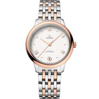 Omega De Ville Prestige 34 mm, aço - ouro Sedna™ em aço - ouro Sedna™ 434.20.34.20.02.001