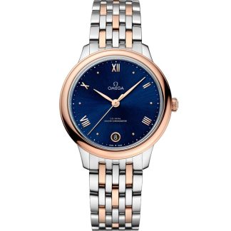 Omega De Ville Prestige 34 mm, aço - ouro Sedna™ em aço - ouro Sedna™ 434.20.34.20.03.001