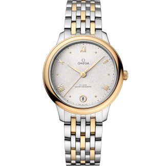 Omega De Ville Prestige 34 mm, aço - ouro amarelo em aço - ouro amarelo 434.20.34.20.02.002