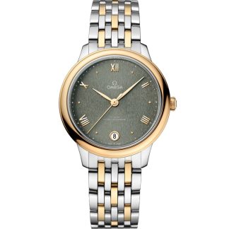 Omega De Ville Prestige 34 mm, aço - ouro amarelo em aço - ouro amarelo 434.20.34.20.10.001
