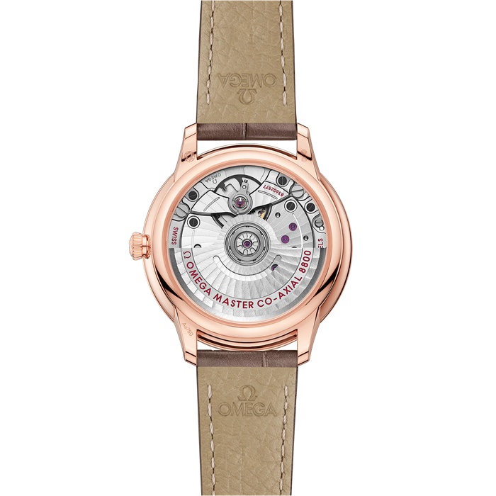 Omega De Ville Prestige 34 mm, ouro Sedna™ em bracelete de pele 434.53.34.20.55.001 - Image 2