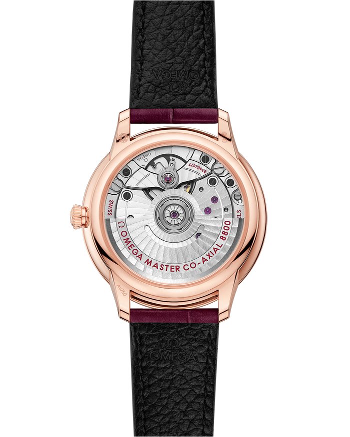 Omega De Ville Prestige 34 mm, ouro Sedna™ em bracelete de pele 434.58.34.20.55.001 - Image 2