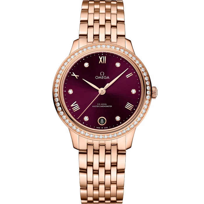 Omega De Ville Prestige 34 mm, ouro Sedna™ em ouro Sedna™ 434.55.34.20.61.001