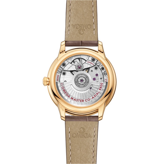 Omega De Ville Prestige 34 mm, ouro amarelo em bracelete de pele 434.53.34.20.55.002 - Image 2