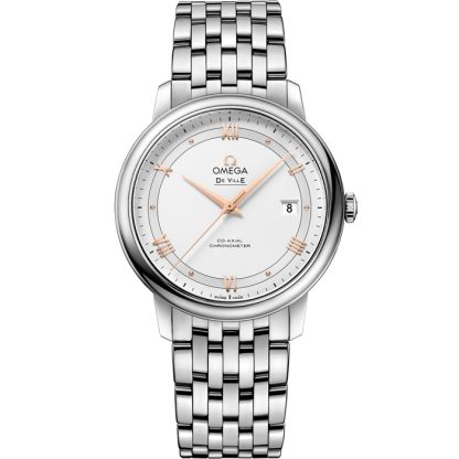 Omega De Ville Prestige 39,5 mm, aço em aço 424.10.40.20.02.002