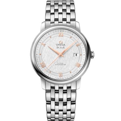 Omega De Ville Prestige 39,5 mm, aço em aço 424.10.40.20.02.004
