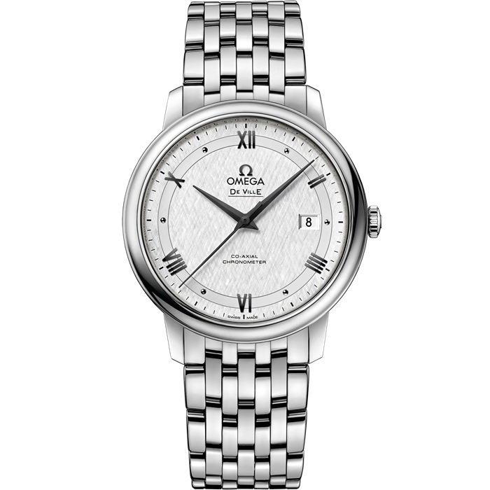 Omega De Ville Prestige 39,5 mm, aço em aço 424.10.40.20.02.005