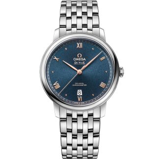 Omega De Ville Prestige 39,5 mm, aço em aço 424.10.40.20.03.004