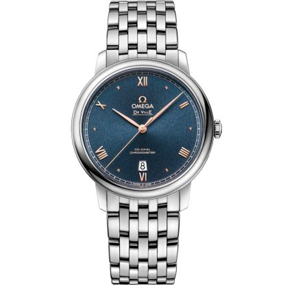 Omega De Ville Prestige 39,5 mm, aço em aço 424.10.40.20.03.004