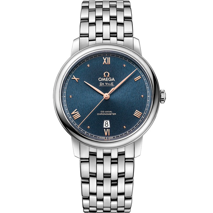 Omega De Ville Prestige 39,5 mm, aço em aço 424.10.40.20.03.004