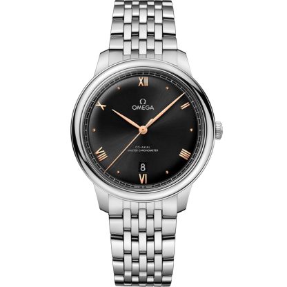 Omega De Ville Prestige 40 mm, aço em aço 434.10.40.20.01.001